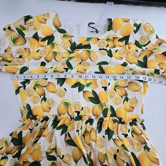 NSR lemon ruffle short dress size XLARGE - Picture 9 of 9